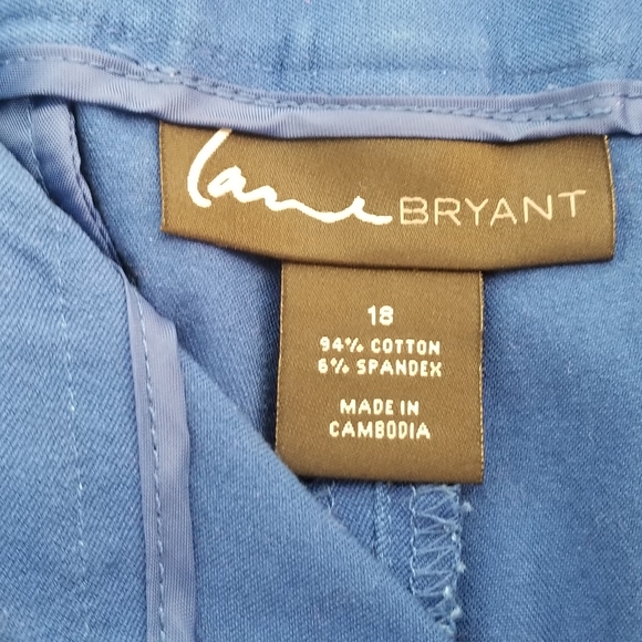 Lane Bryant Blue Cropped Ankle Pants size 18 - Picture 5 of 5